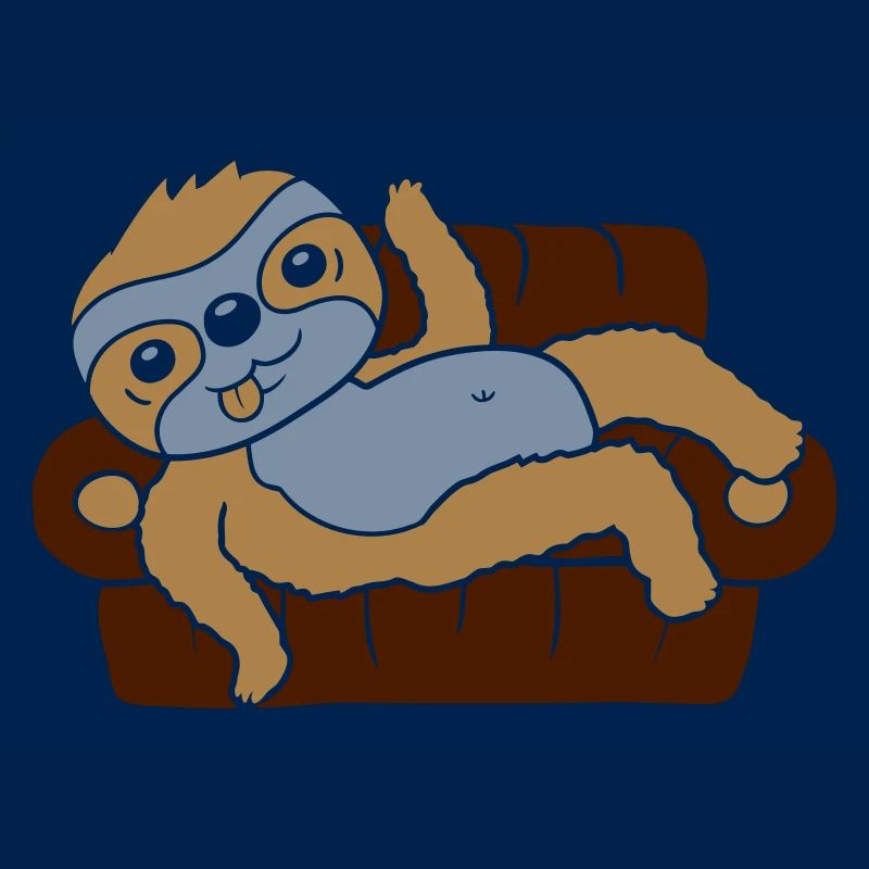 Faultier Zuhause chillen Sofa