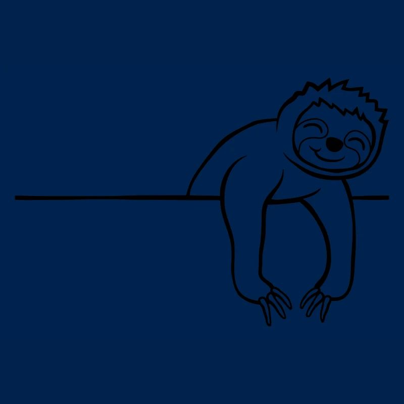 Comic Faultier Mauer