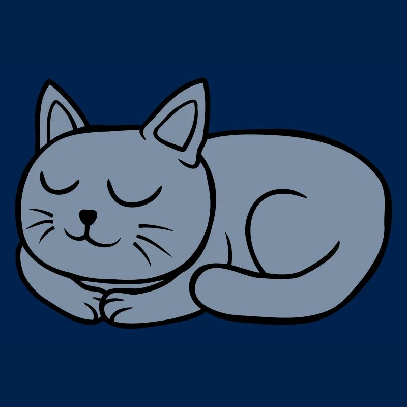 Sleeping dear lying cat