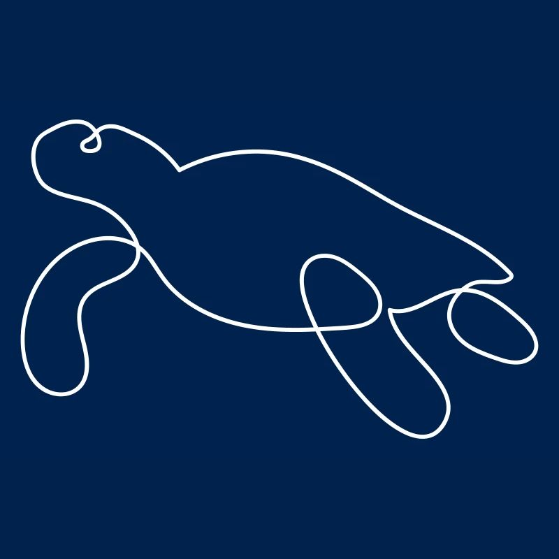 Turtle One-Line Style