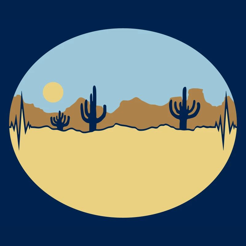 Frequenz Wüste Landschaft Silhouette