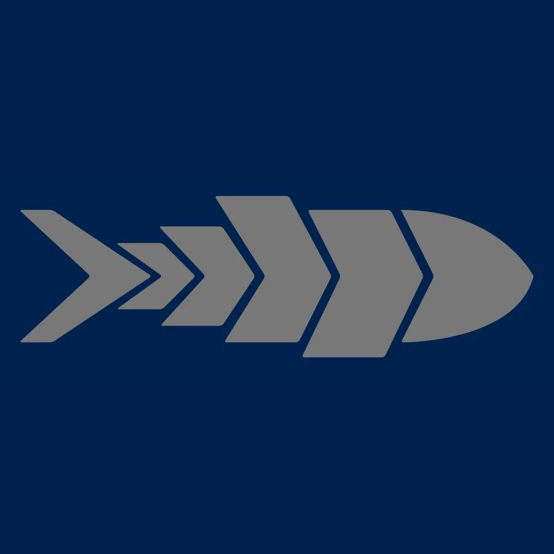 Flèche de poisson minimaliste | Conception de flèche de poisson