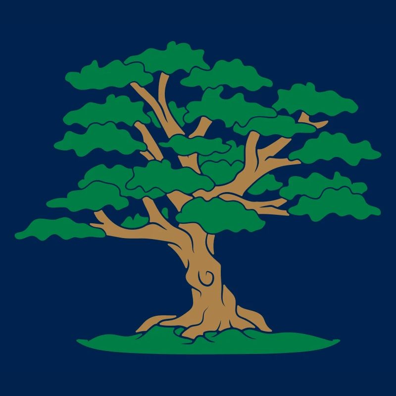 forest comic leaves branches tree garden gaertner blu