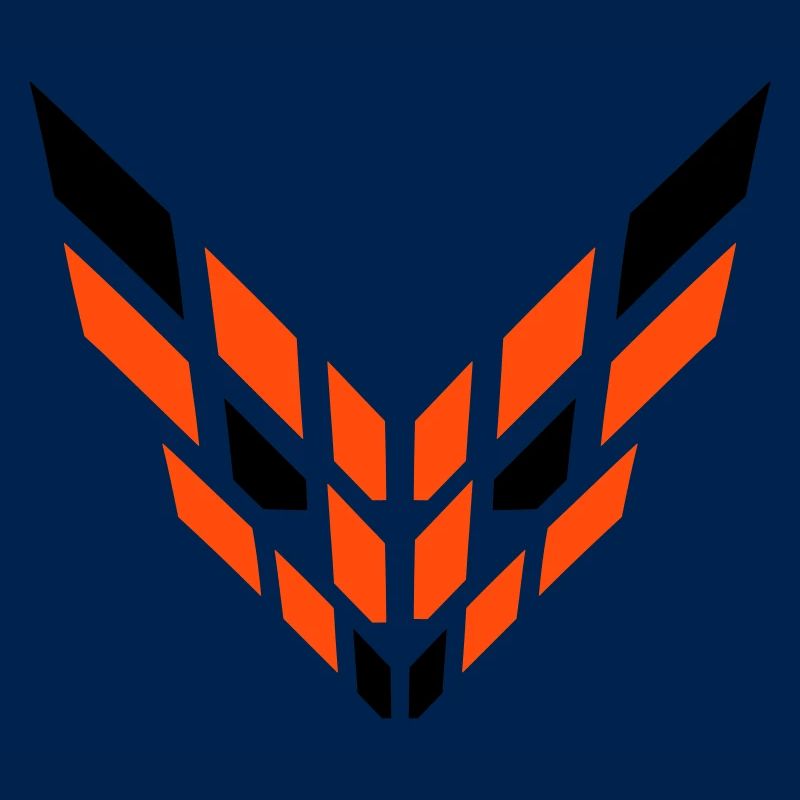 Fuchs Rotfuchs Abstraktes Logo Cool Böser Blick