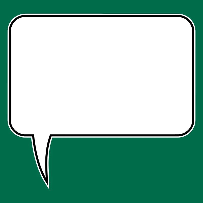Speech bubble rectangle design