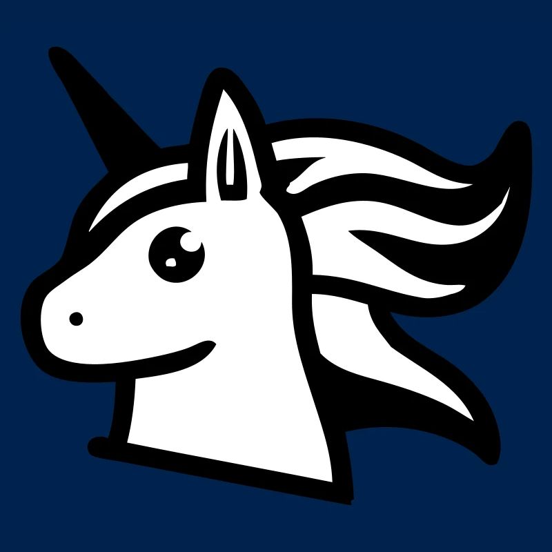 Süßes Einhorn im Comicstil