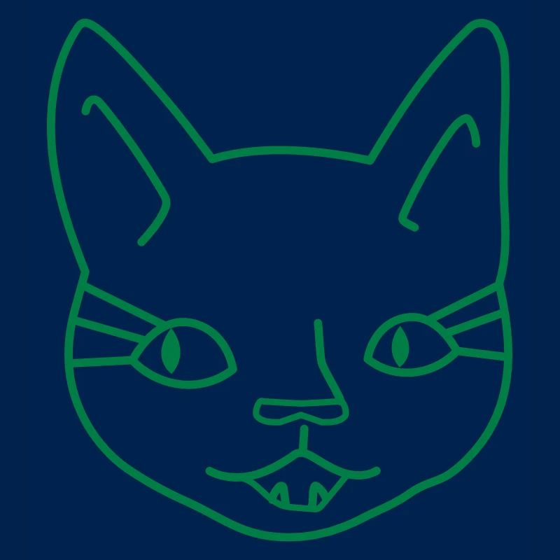 Mädchen Katzengesicht