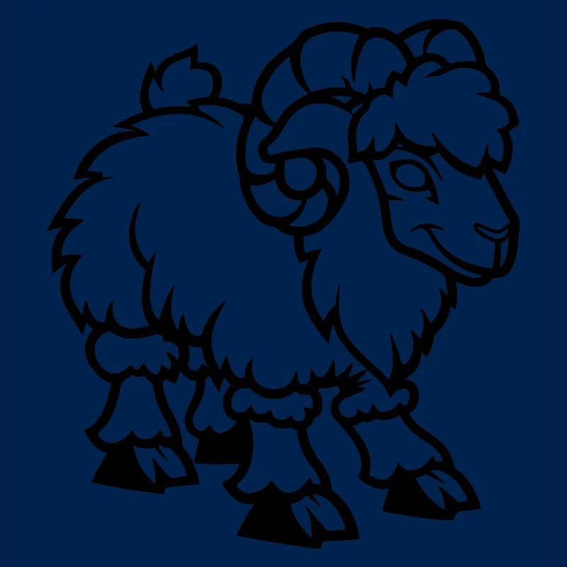 schaf comic steinbock