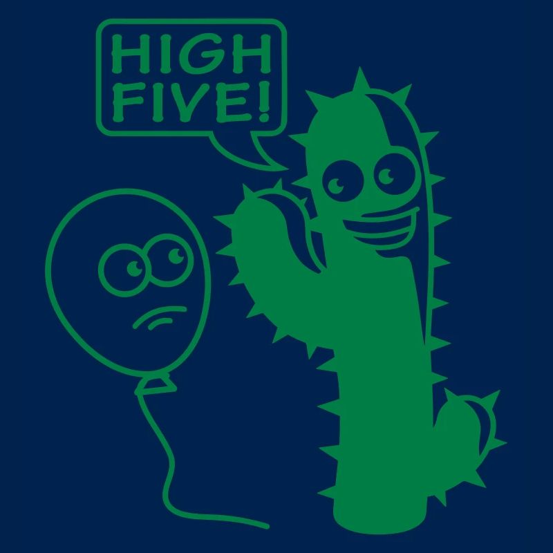 Cactus ballon High Five salutation pointes Fun