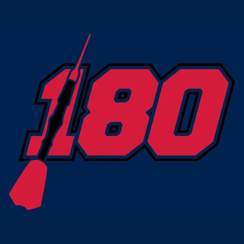 frapper 180 points logo silhouette dart flèche dart