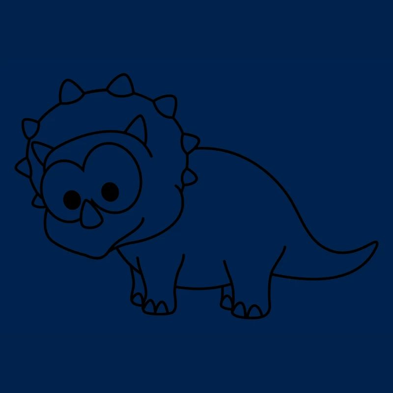 Dinosaurier triceratops Comic