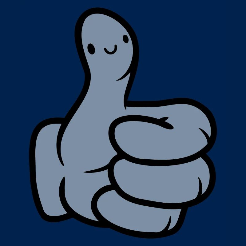 Visage Comic Main Pouce