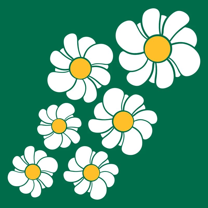 pattern design blue flower daisy buttercup daisy b
