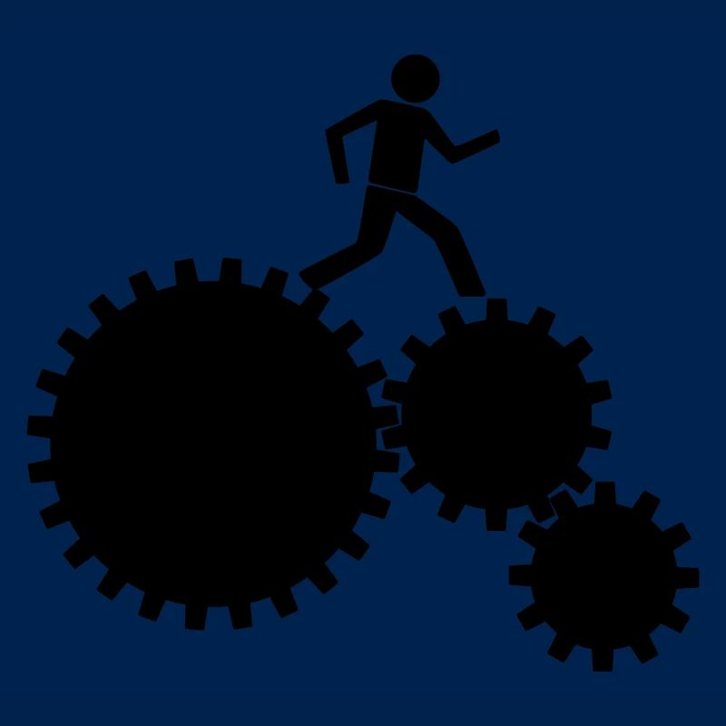 Workers in the clockwork!