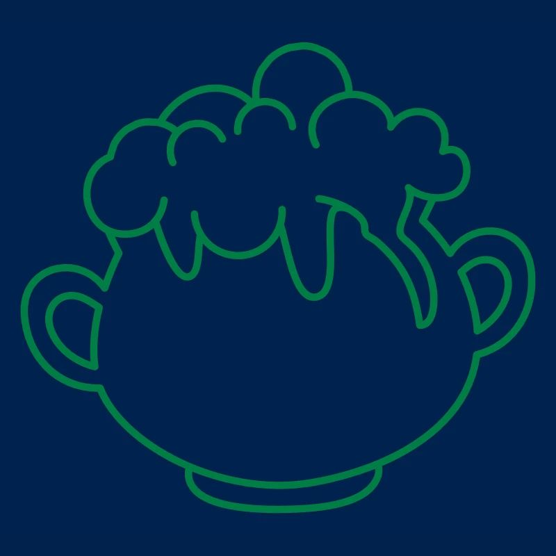 Cauldron with bubbling potion