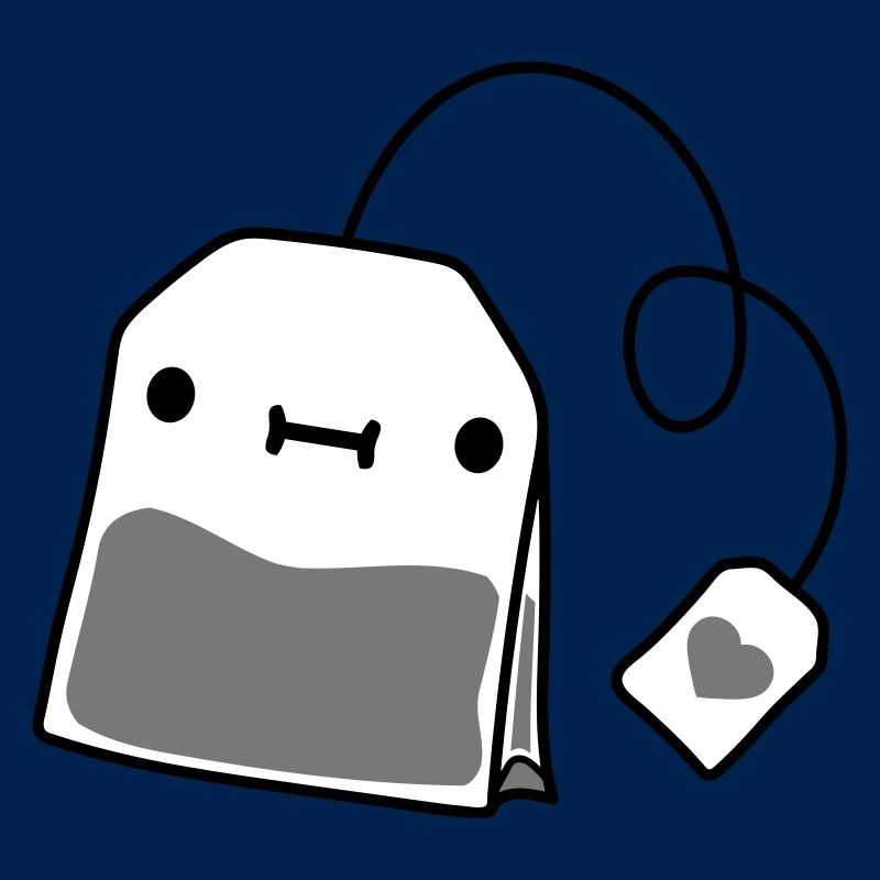 kleiner teebeutel mit gesicht