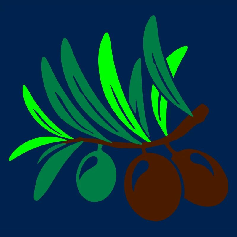 Olive 3 Sprig Leaf Olive Oil Mediterranean Salad