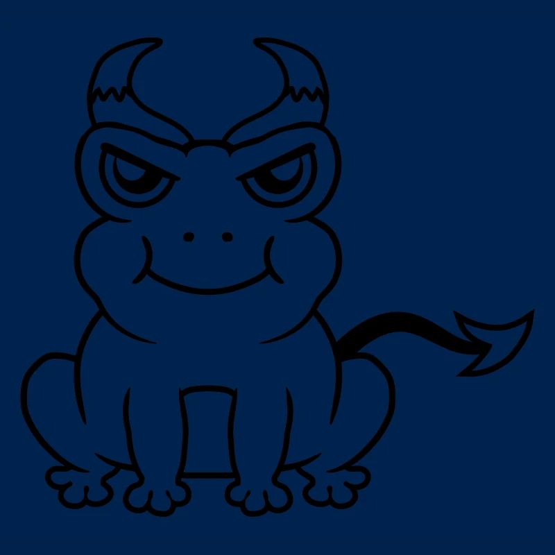 Evil Devil Horns Frog
