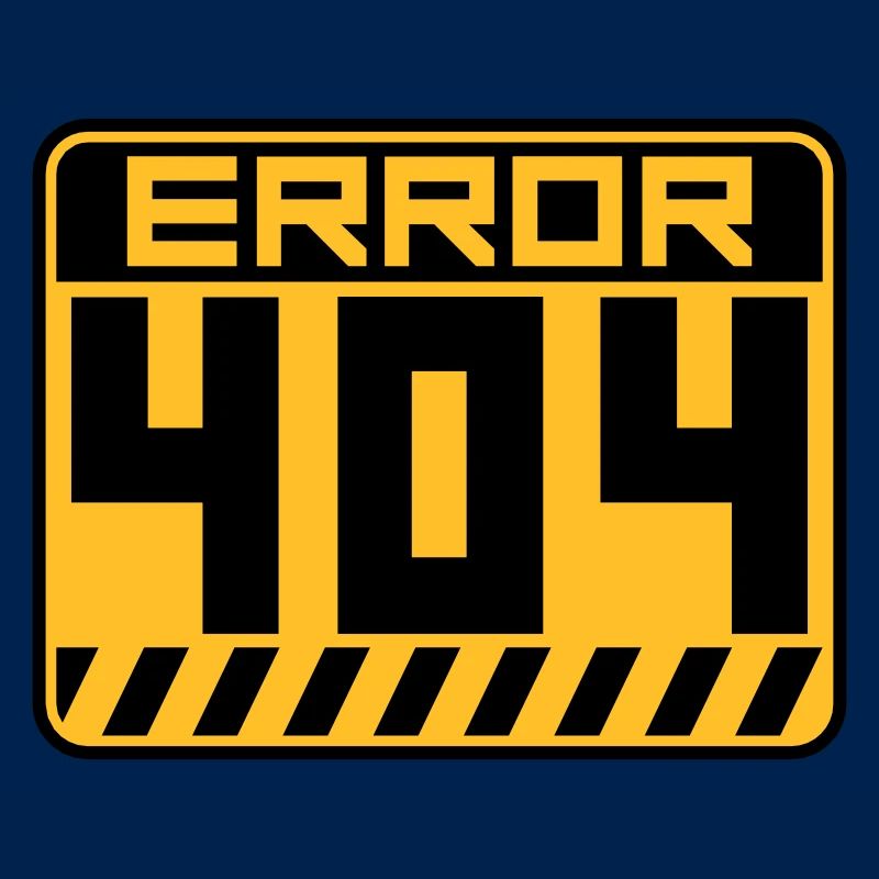 Error 404 Schild Warnung