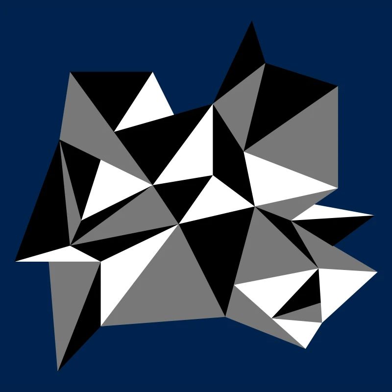 forme modèle triangles conception origami cool papier 3c