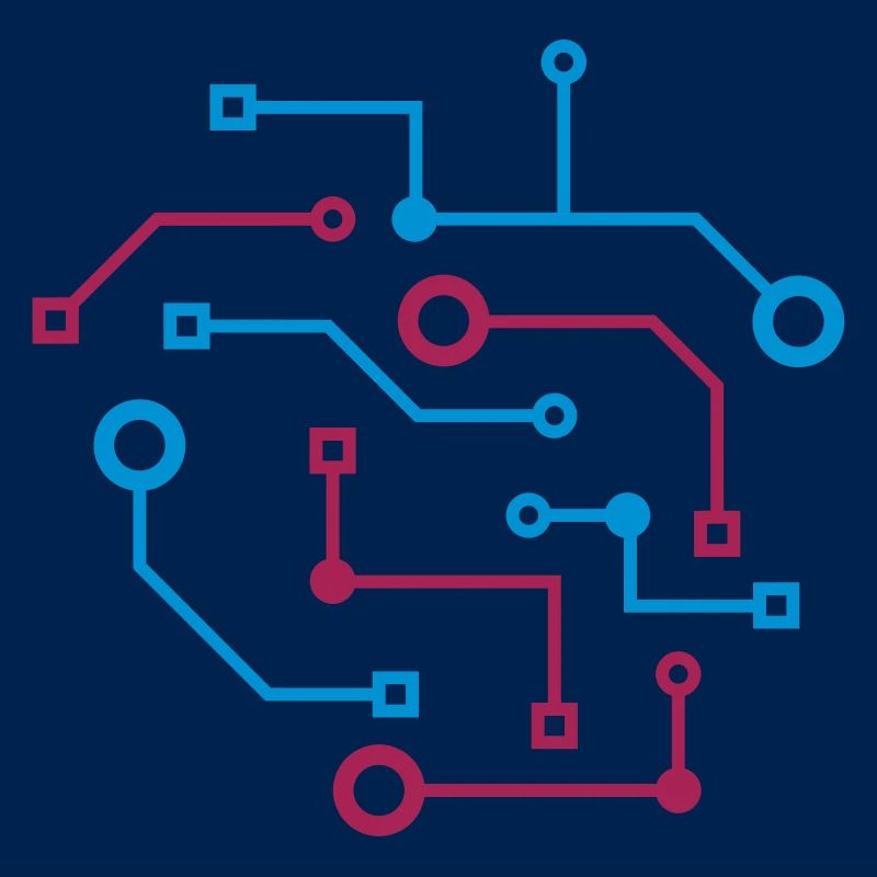 Computer Nerd CPU Data Circuit Electrical