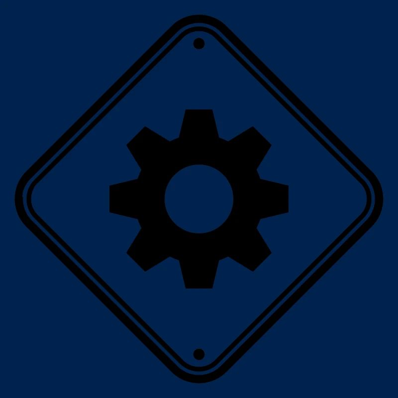 engineer gear danger shield zone caution mecha