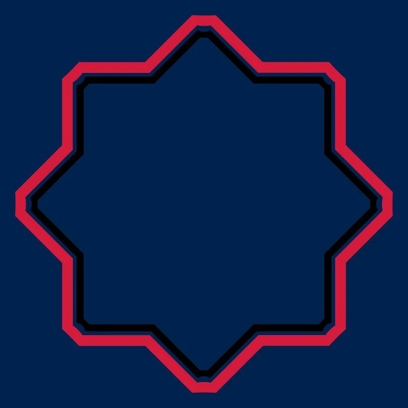 red star border frame text field write n