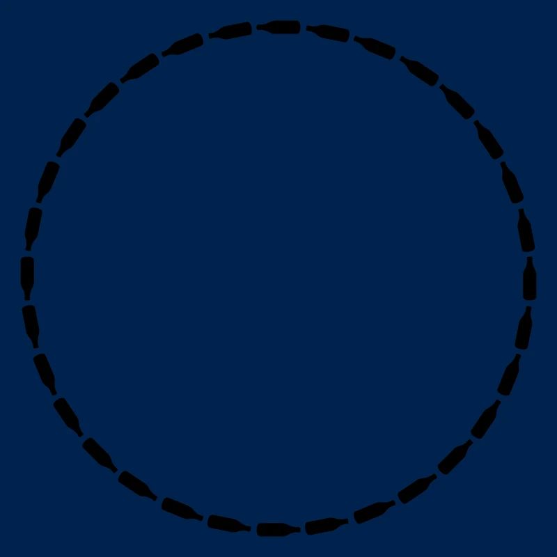 Bouteilles de bière Circle Frame