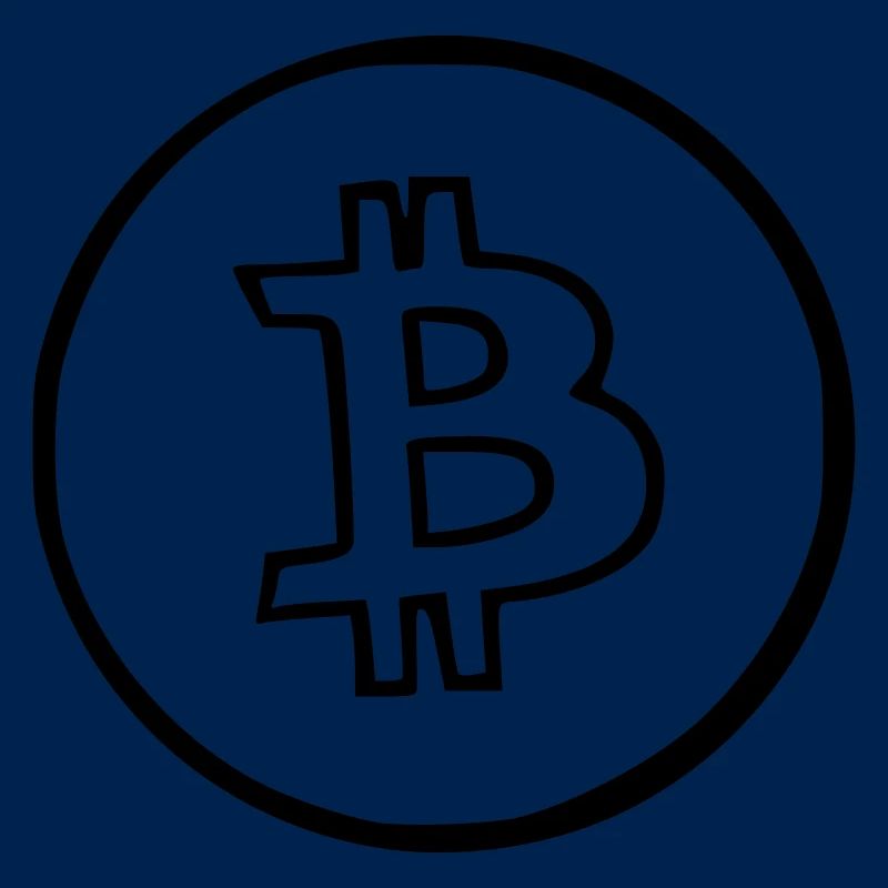 Bitcoin Krypto Währung virtuellen Lebens Vector 6