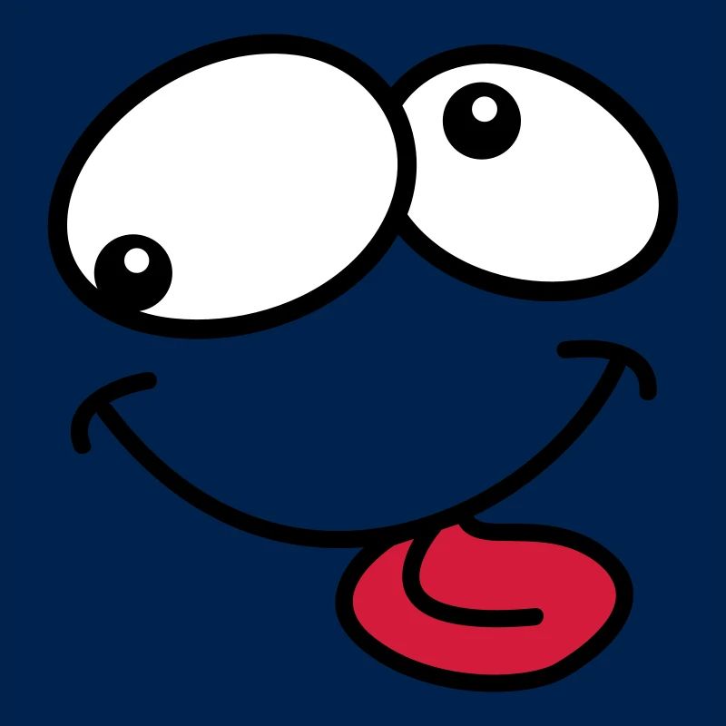 Stupide Crazy Grimace Comic Cartoon Face