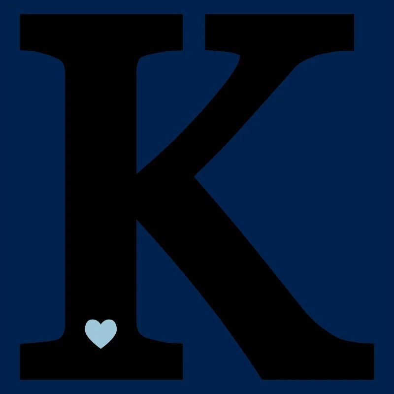 Letter K initial