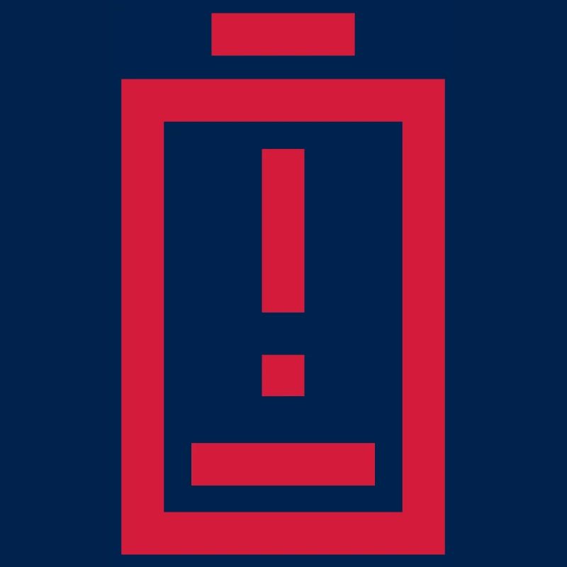 Warning Exclamation Point Battery Empty