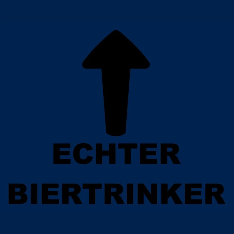 Lustiges "Echter Biertrinker" Design