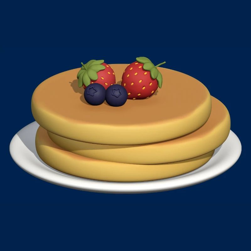 Pancake Stack with Berries