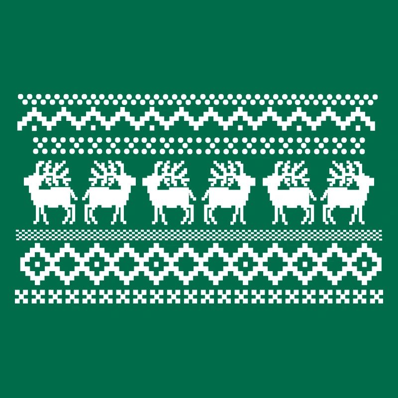 Norwegisches Muster eines Hirschpullovers