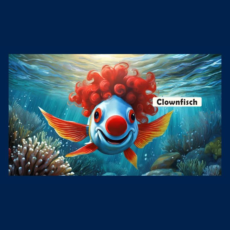Pun ambiguous german expression - Clownfisch