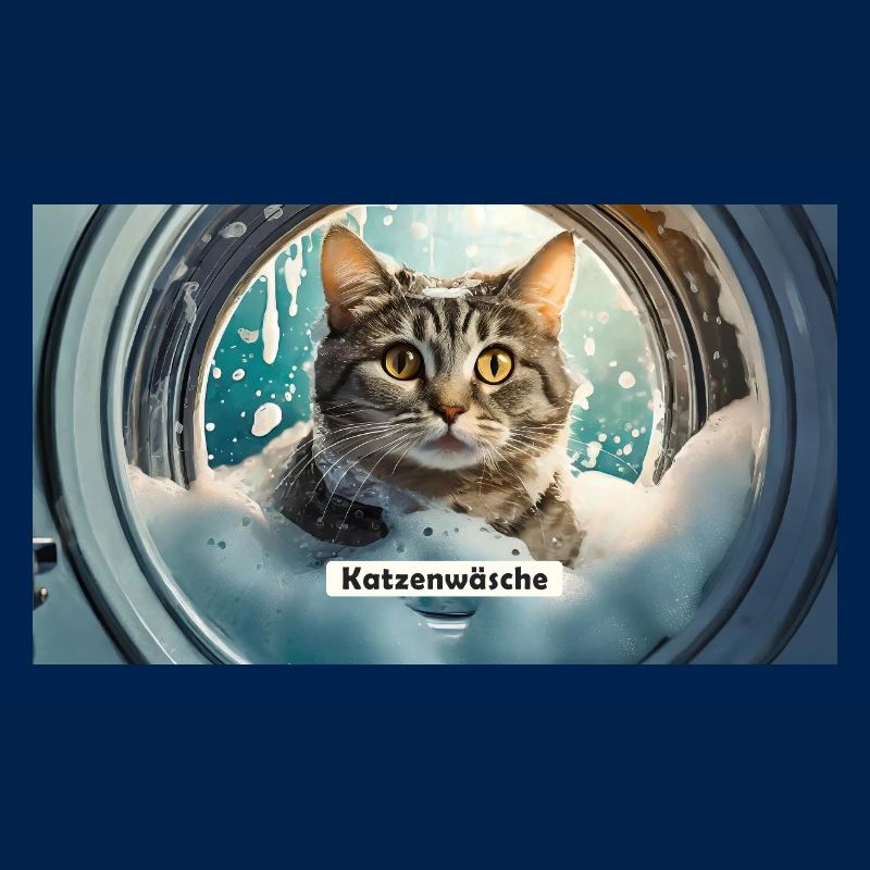 Pun ambiguous german expression – Katzenwäsche