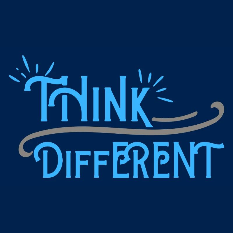 Think Differnet Blue Grey Design