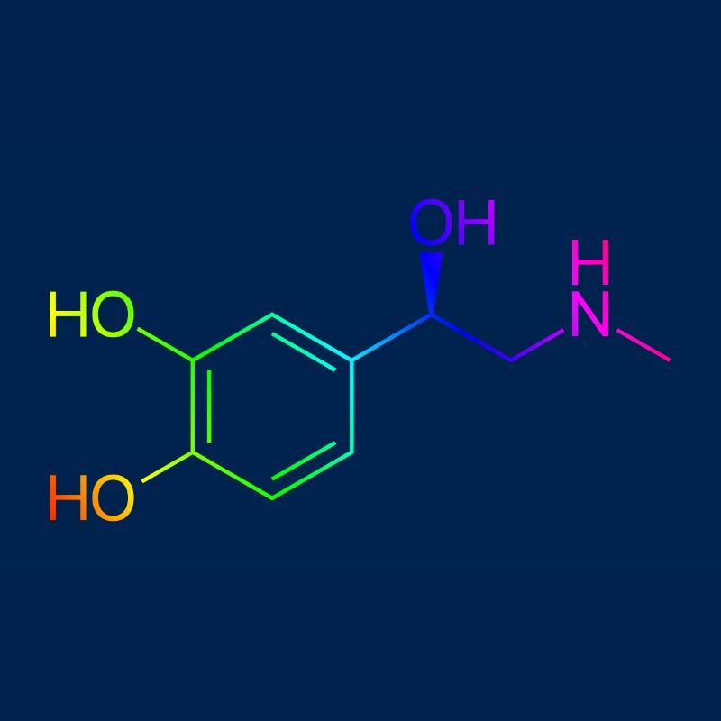 Adrenalin Molekül - Regenbogenfarben