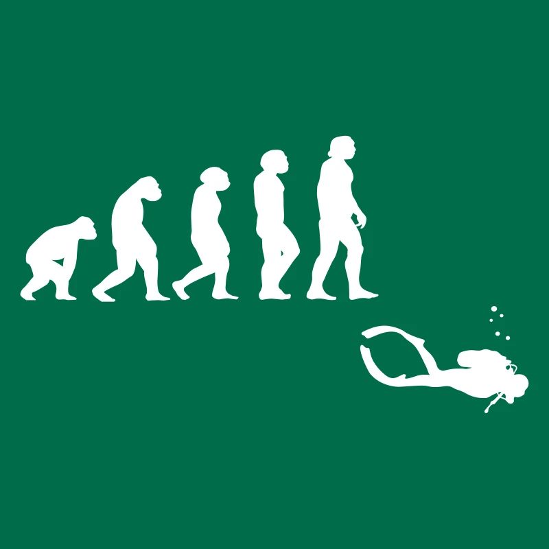 Evolution Tauchen mit Gerät