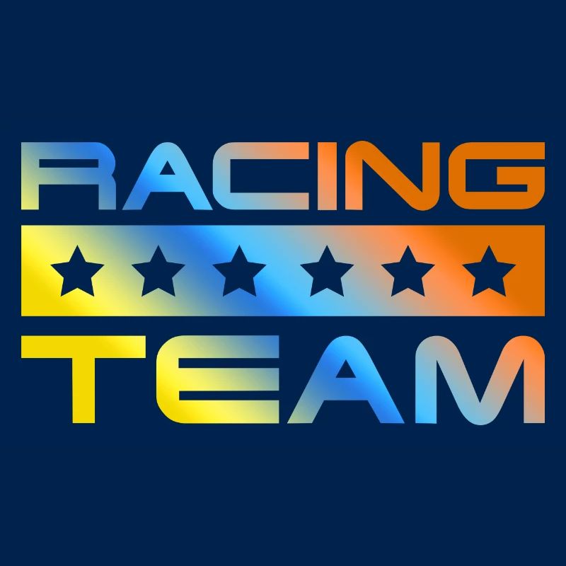 Équipe de course colorée