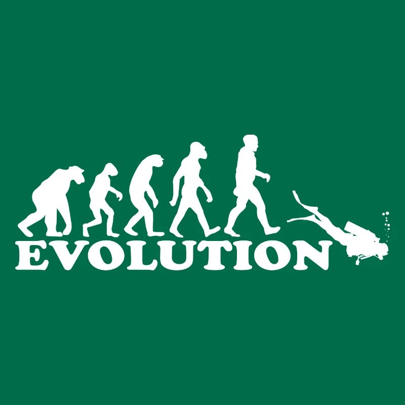 Evolution Diving Diver Diving Gift Idea