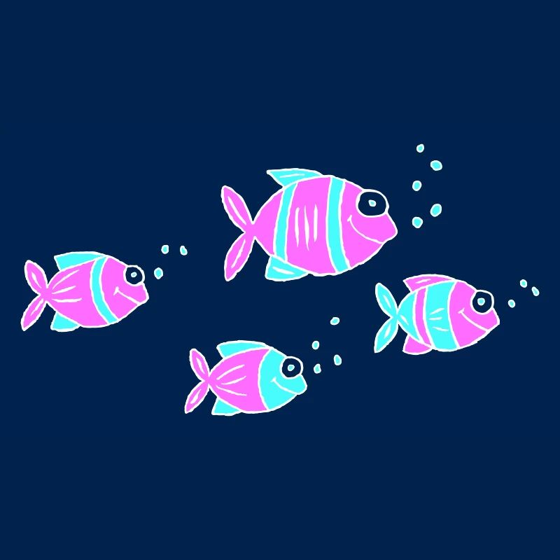 Poisson Cichlide Eau Mer Graffiti Dessin