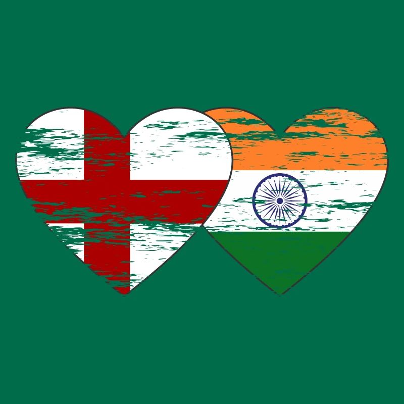 Drapeau de l’Angleterre et de l’Inde utilisé