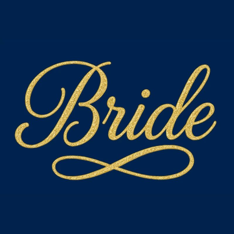Elegant Gold Bride Script Design