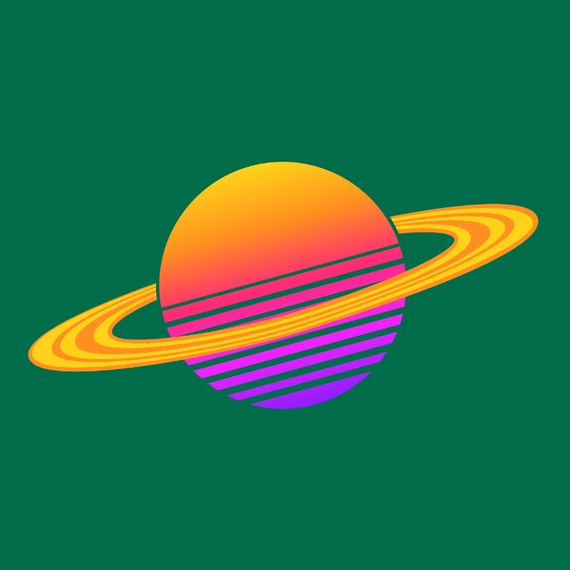 Synthwave Saturne