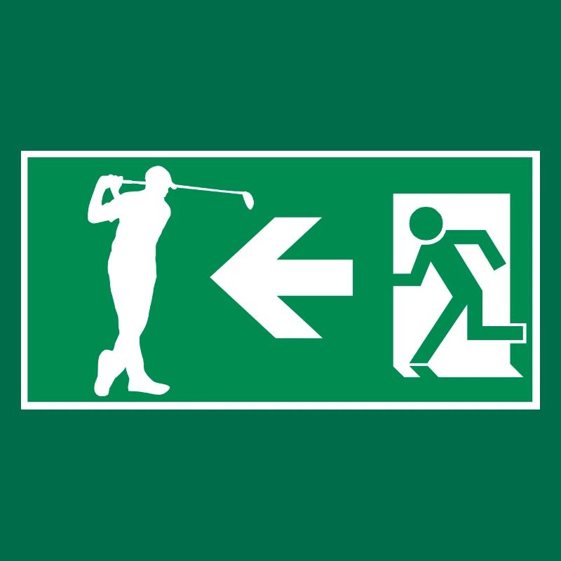 Emergency exit to golf course Golf Hobby Design