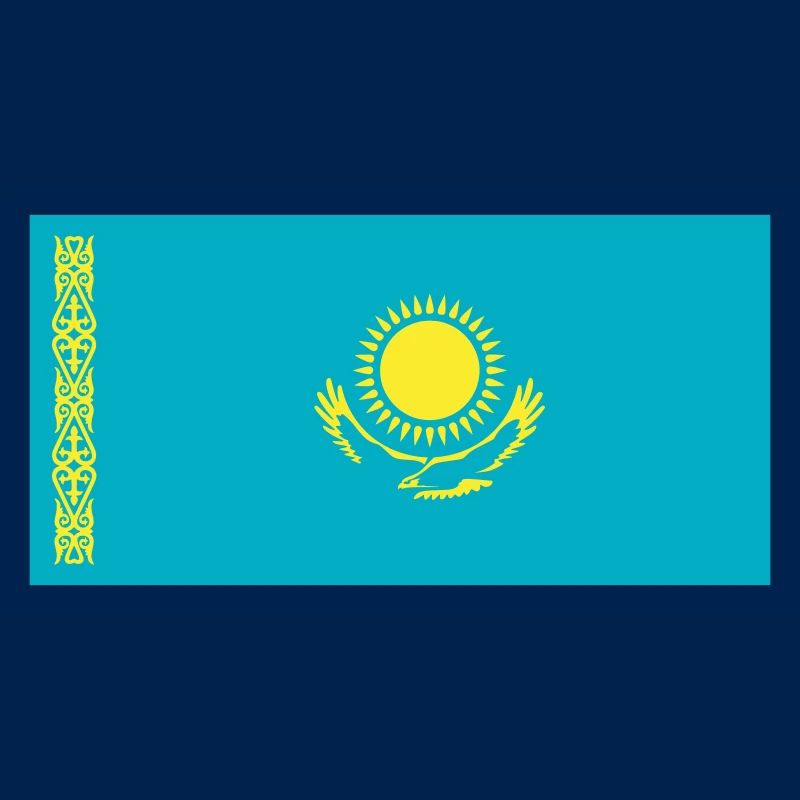 Kasachstan Flagge / Drapeau Kasachstan