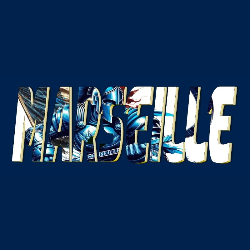 Marseille stylized comic book design