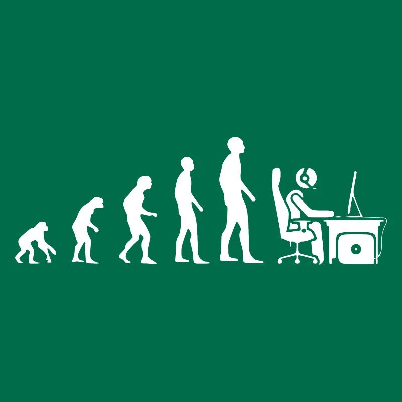 Evolution gamer gift humor geek computer